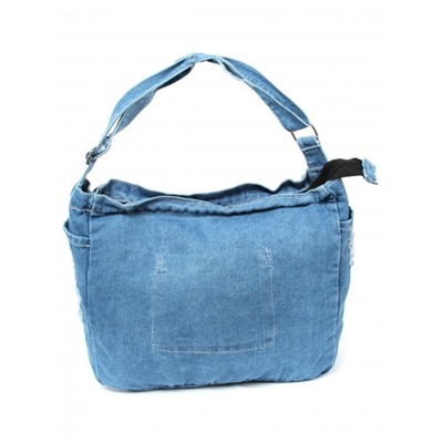 Сумка женская текстиль JN-208-172,  1отд,  плечевой ремень,  голубой jeans 261796