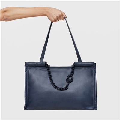 Bolso shopper Manifesto - cuero - gris oscuro
