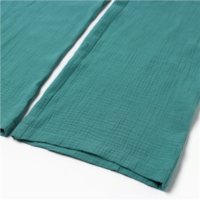 Брюки женские, свободного кроя MIST Muslin размер S, цв. бирюзовый