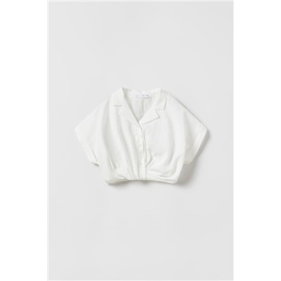 CAMISA CROPPED FLUÍDA
