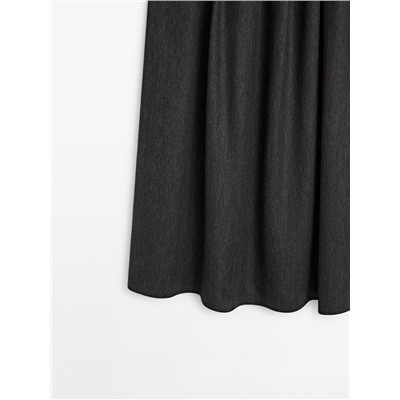 Falda midi cintura elástica