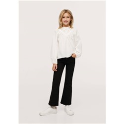 Camisa detalles bordados -  Niña | MANGO OUTLET España