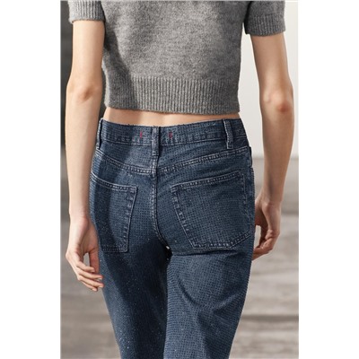 JEANS ZW COLLECTION BOOTCUT TIRO ALTO BRILLOS
