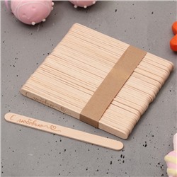 Палочки для мороженого деревянные «С любовью», набор 50 шт., 11.4×1 см