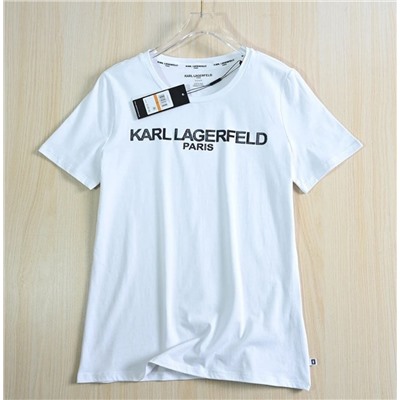 Хлопковая повседневная футболка KARL LAGERFEL*D ОРИГИНАЛ!