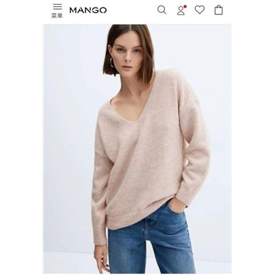Мягкий женский свитер MANG*O 💛  Оригинал