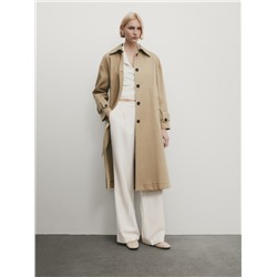 Chaqueta trench cinturón