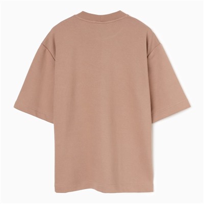 Футболка мужская из органического хлопка MINAKU REGULAR FIT: цвет бежевый, р-р 50