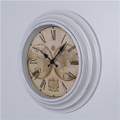 Часы настенные Карта мира 35 см / 8741T1 /уп 10/