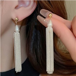Серьги длинные на гвоздиках арт. 13 2964 (id 273290)