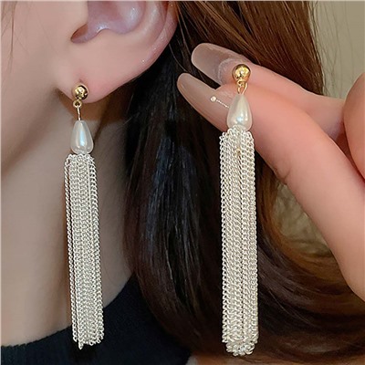 Серьги длинные на гвоздиках арт. 13 2964 (id 273290)