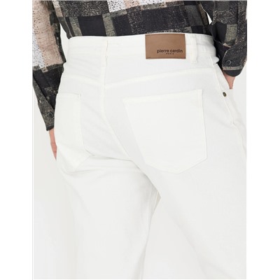 Ecru Slim Fit Jean Pants