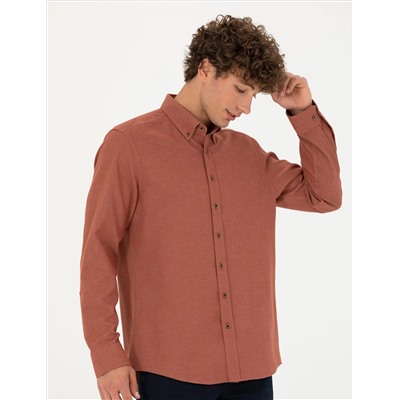 Плитка Slim Fit рубашка с длинным рукавом