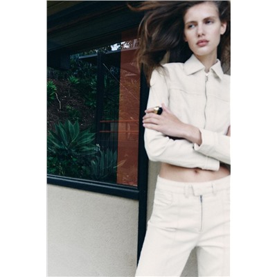 JEANS Z1975 MINI FLARE TIRO ALTO NERVIO