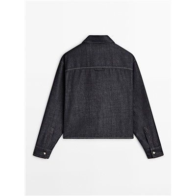Camisa denim corta rinse wash