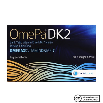 OmePa DK2 Омега-3 витамин D MK-7 50 капсул