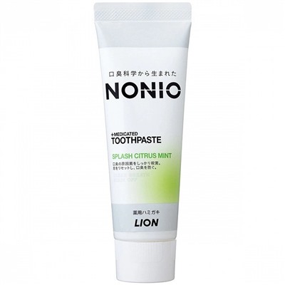 Зубная паста Lion Nonio +Medicated Splash Citrus Mint вкус цитрусов и мяты, 130 гр