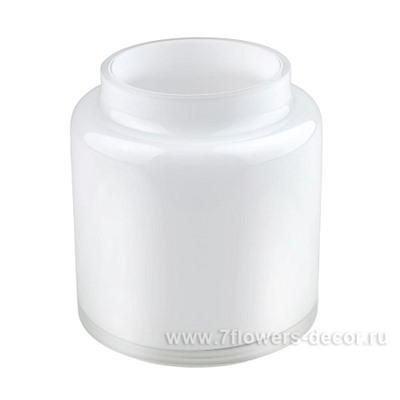 Ваза "White" (стекло), D9,5xH14 см