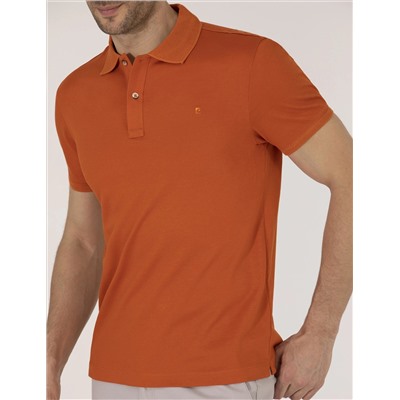 Коричневый обычный подсадка Polo Yaka Mercerized T -For