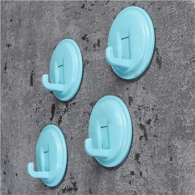 Крючок 4 штуки до 3 кг / HWG-07 /уп 100/ микс