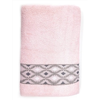 Полотенце махровое Турция Cotton Delux Элиза / Розовое