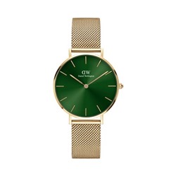 Reloj de cuarzo de acero Emerald 32 mm - Dorado y verde