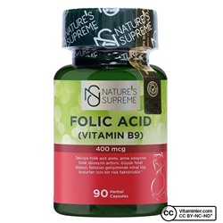 Nature's Supreme Folic Acid 400 мкг 90 капсул