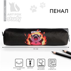 Пенал школьный из искусственной кожи «Нервы», 19×8×3 см