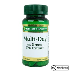 Nature's Bounty Multi-Day с экстрактом зеленого чая 50 таблеток