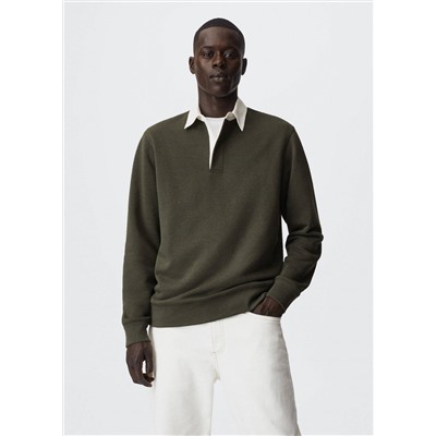Polo algodón cuello abotonado -  Hombre | MANGO OUTLET España
