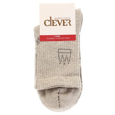 Носки Clever Д295-св.беж.меланж