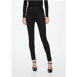 Leggins botones -  Mujer | MANGO OUTLET España