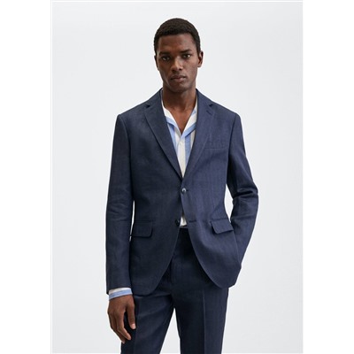 Americana traje slim fit lino -  Hombre | MANGO OUTLET España