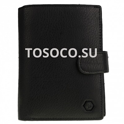1704 black_blue кошелек FARIRUN натуральная кожа 11х14х2