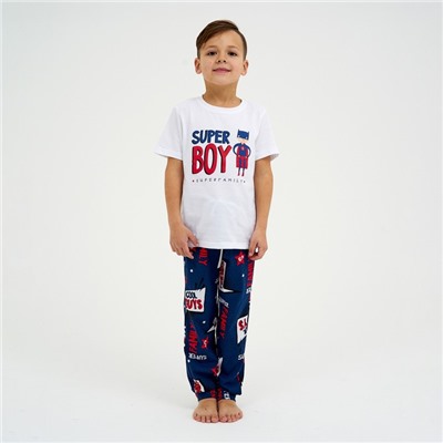 Пижама детская для мальчика KAFTAN Super, размер 36 (134-140 см)