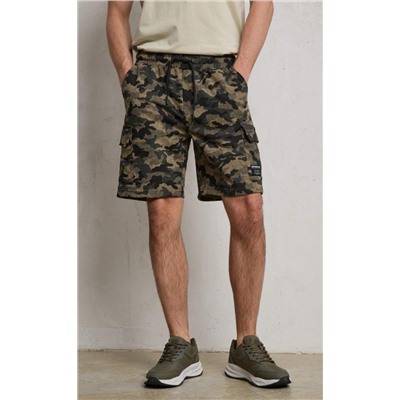 Шорты F411-09020 khaki camo