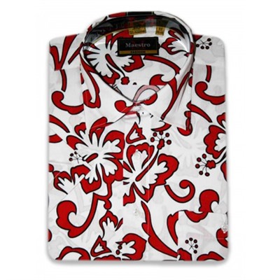 st Мужская рубашка Maestro Fashion Red-2K