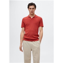 Polo fluido lino -  Hombre | MANGO OUTLET España