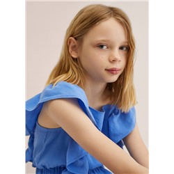 Mono largo volantes -  Niña | MANGO OUTLET España