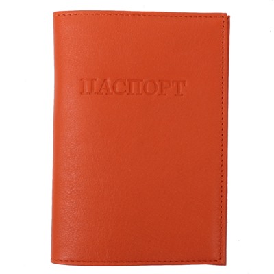 Обложка на паспорт женская Flioraj Оранжевая Кожа 40050120/O01