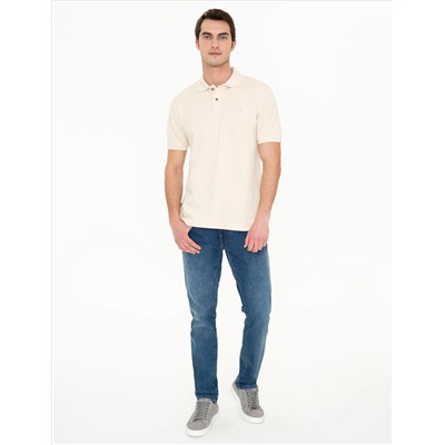 Бежевая тонкая подсадка Polo yaka basic t -красавица