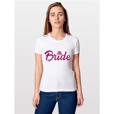 Футболка "Bride" цветочная коллекция
