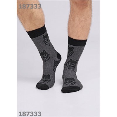CLEVER Носки муж.К3420 23Ф хл+эл