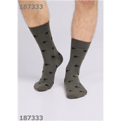 CLEVER Носки муж.К3431 23Ф хл+эл