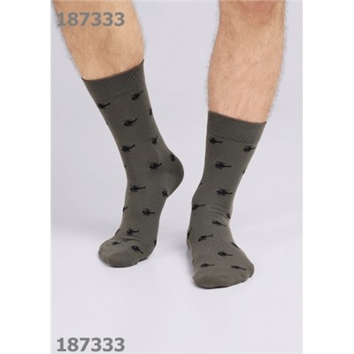 CLEVER Носки муж.К3431 23Ф хл+эл
