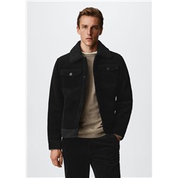 Cazadora pana interior borreguito -  Hombre | MANGO OUTLET España