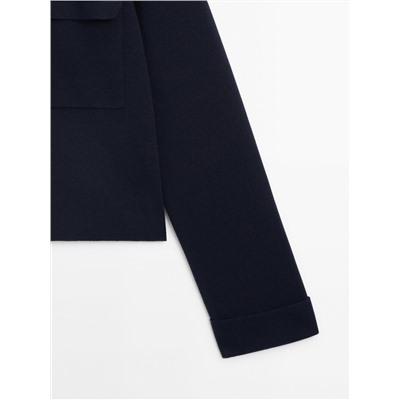 Chaqueta punto milano bolsillos