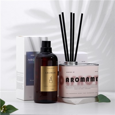 Набор диффузор ароматический "Aromame", английская груша фрезия 500мл прямоугольная банка