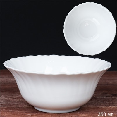 Салатник 350 мл 130 мм Тюльпан белый / NHW50T (WHITE) /уп 72/