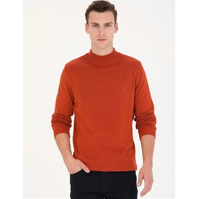 Плитка Slim Fit Half Fisherman воротник базовый трикотажный свитер